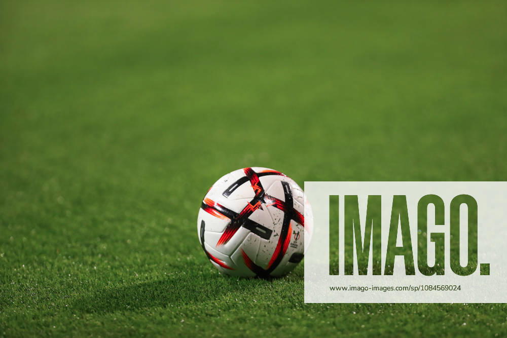 Zagreb, Croatia, 15th October 2026. UEFA Europa League. League phase, Matchday 2, Dinamo Zagreb vs Anderlecht at Maksimir Stadium, Zagreb. Ball on the grass. UEFA Europa League, Dinamo Zagreb vs Anderlecht.