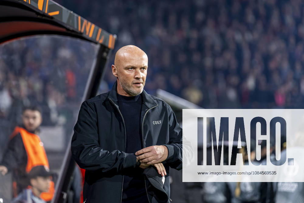 NIJMEGEN NEC Nijmegen coach Dick Schreuder during the UEFA Europa League match between NEC and Levski Sofia at Stadion De Goffert on October 15, 2026, in Nijmegen, the Netherlands. Photo by DeFodi Images