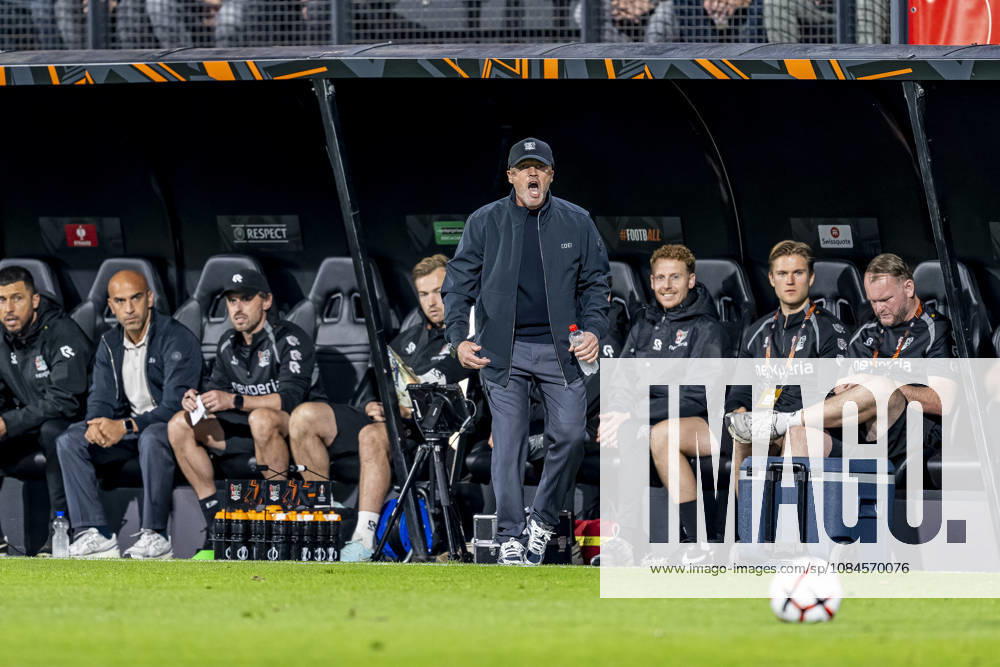 NIJMEGEN NEC Nijmegen coach Dick Schreuder during the UEFA Europa League match between NEC and Levski Sofia at Stadion De Goffert on October 15, 2026, in Nijmegen, the Netherlands. Photo by DeFodi Images
