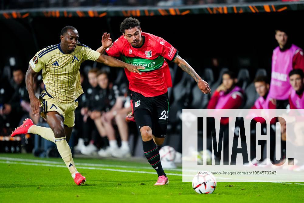 , Stadium De Goffert , season 2026 2027 , UEFA Europa League football , match between NEC Nijmegen and Levski Sofia , picture shows NEC Nijmegen player Deveron Fonville NEC - Levski Sofia x208454218x