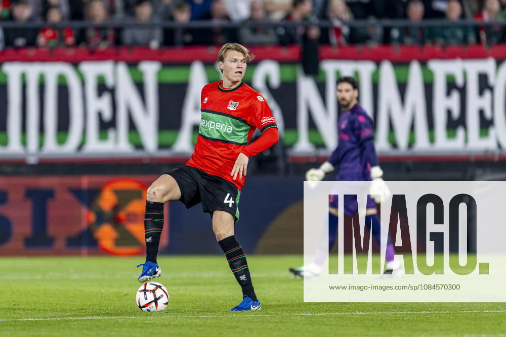 NIJMEGEN NEC Nijmegen defender Perr Schuurs during the UEFA Europa League match between NEC and Levski Sofia at Stadion De Goffert on October 15, 2026, in Nijmegen, the Netherlands. Photo by DeFodi Images