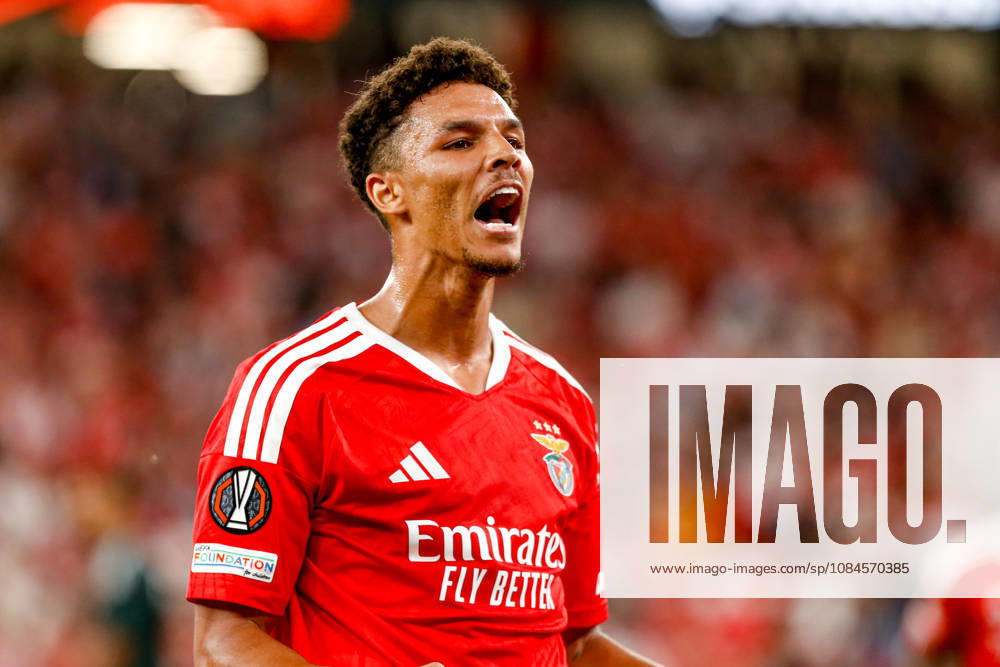 Estadio da Luz Alexander Bah defender of Benfica celebrates after scoring the team s second goal during the UEFA Europa League 2026 27 League Phase MD2 match between SL Benfica and Celtic FC at Estadio do SL Benfica on October 15, 2026 in Lisbon, Portugal. UEFA Europa League 2026 27 League Phase MD2 - SL Benfica and Celtic FC (Valter Gouveia SPP)