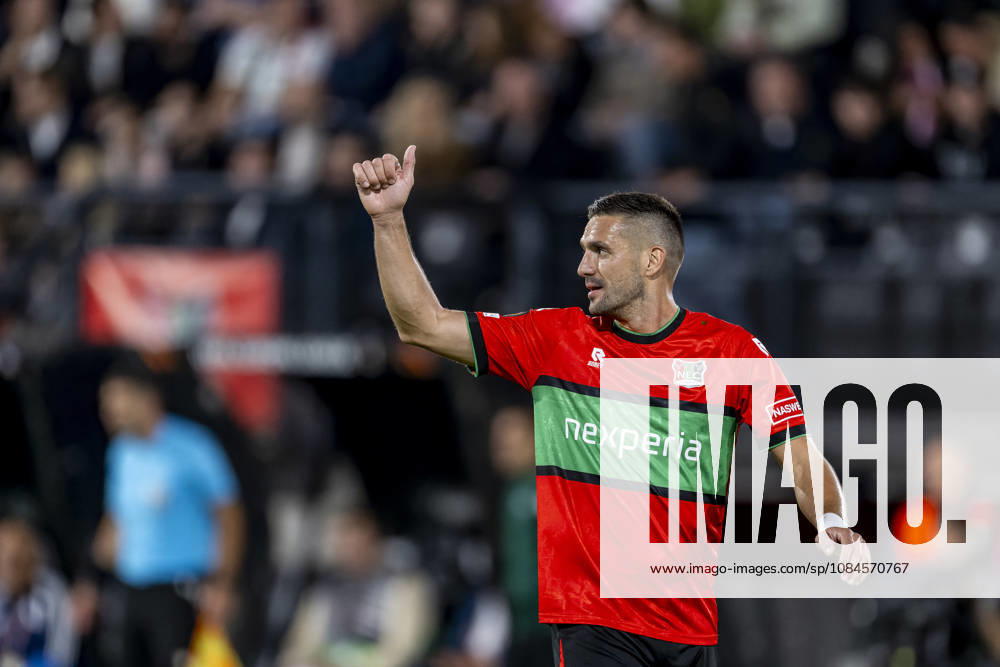 NIJMEGEN NEC Nijmegen forward Duöan Tadic during the UEFA Europa League match between NEC and Levski Sofia at Stadion De Goffert on October 15, 2026, in Nijmegen, the Netherlands. Photo by DeFodi Images