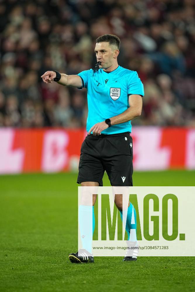 Referee Damian Kos Heart of Midlothian v Nordsjaelland, UEFA Conference League, Football, League Phase, Matchday 1, Tynecastle Park, Edinburgh, Scotland, UK - 15 Oct 2026Edinburgh Tynecastle Park Scotland United Kingdom
