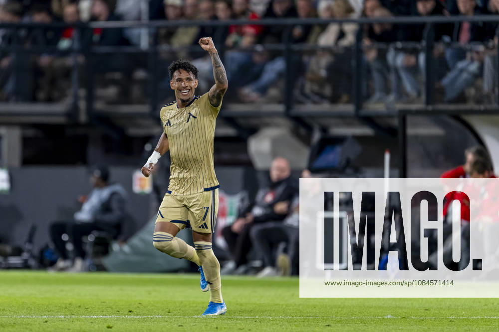 NIJMEGEN: Levski Sofia forward Reinaldo celebrates his 0–1 goal during the UEFA Europa League match between NEC and Levski Sofia at Stadion De Goffert on October 15, 2026, in Nijmegen, the Netherlands. Photo by DeFodi Images