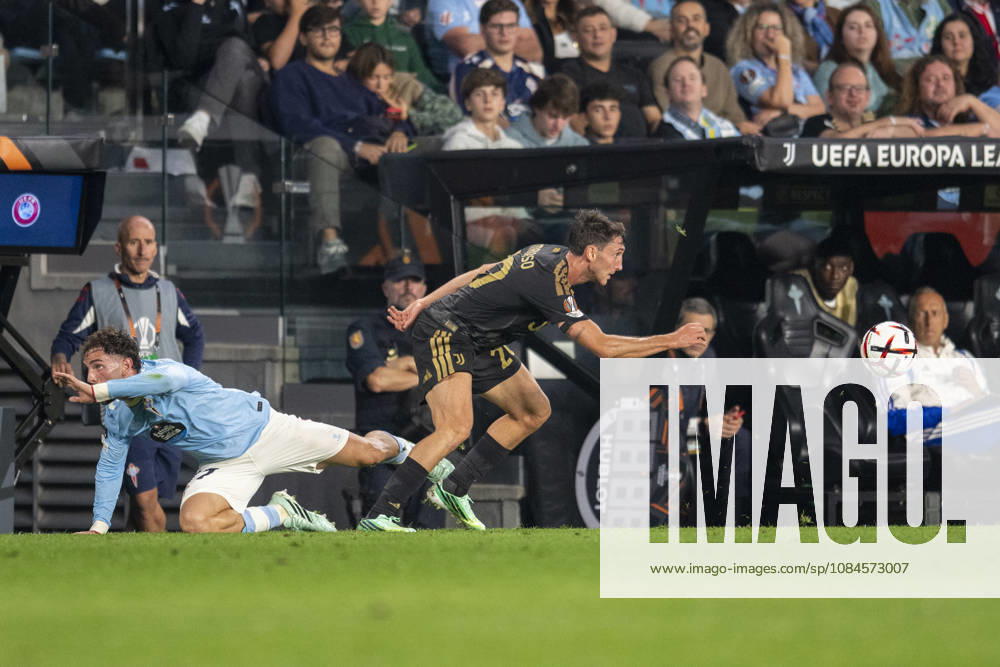 RC Celta vs. Juventus, UEFA Europa League Matchday 2: Williot Swedberg of Celta during Matchday 2 of the UEFA Europa League between RC Celta and Juventus at Abanca Balaidos Stadium on October 15, 2026, in Vigo, Abanca Balaidos Stadium, Pontevedra, Spain