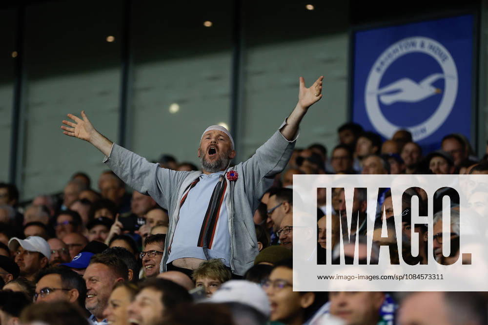 15th October 2026; American Express Stadium, Brighton, England; UEFA Conference League Football, Brighton and Hove Albion versus Kauno Zalgiris; Kauno Zalgiris supporters ChrisxRoll