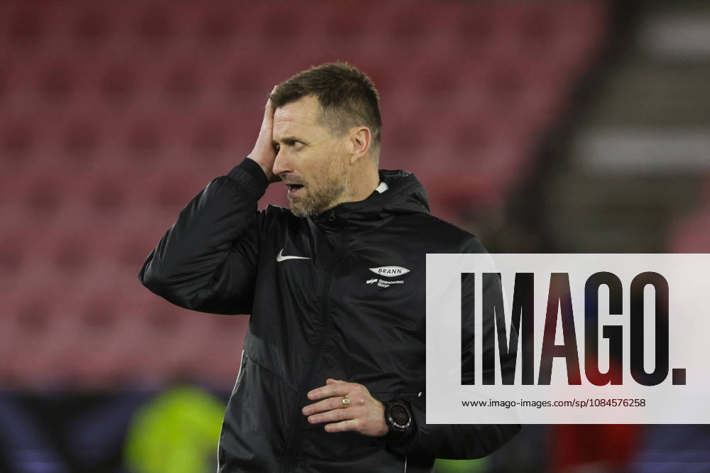 Soccer, Conference League 2026 Brann Lincoln Red Imps Bergen 20261015 Brann coach Eirik Horneland after the Conference League soccer match between SK Brann and Lincoln Red Imps at Brann Stadium. Photo by Paul S. Amundsen, NTB, Bergen, Norway. . RESTRICTED USE BY BETTING COMPANIES