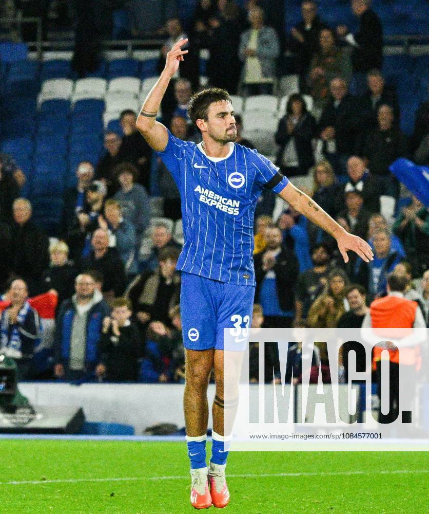 Matt O Riley of Brighton celebrates their win in the UEFA Conference League match between Brighton and Hove Albion and Kuano Zalgiris at the American Express Stadium , Brighton , UK - 15th October 2026 Brighton & Hove Albion vs Kuano Zalgiris UEFA Conference League Football, Amex Stadium, Sussex, United Kingdom - 15 Oct 2026Brighton Amex Stadium Sussex United Kingdom Editorial use only. No merchandising. For Football images FA and Premier League restrictions apply inc. no internet mobile usage without FAPL license - for details contact Football Dataco