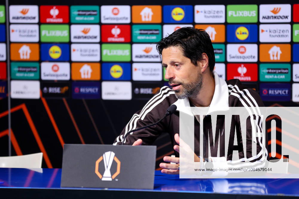 GNK Dinamo v RSC Anderlecht - UEFA Europa League 2026 27 League Phase MD2 Ajax Head Coach Michel speaks during a press conference, PK, Pressekonferenz after the UEFA Europa League 2026 27 League Phase MD2 match between GNK Dinamo and RSC Anderlecht at Stadion Maksimir on October 15, 2026 in Zagreb, Croatia. MatijaxHabljak PIXSELL