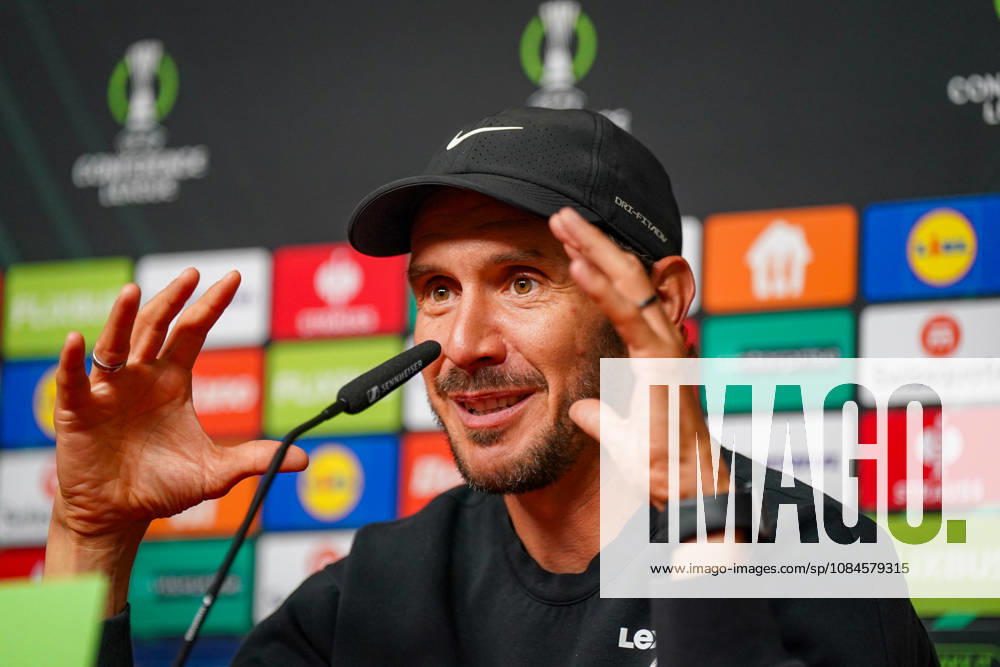 Germany Soccer UEFA Conference League 2026–2027, Matchday 1: SC Freiburg vs. FK Jablonec, Europa-Park Stadium, Freiburg; Julian Schuster, Coach, SC Freiburg; facial expressions, emotions, press conference, media