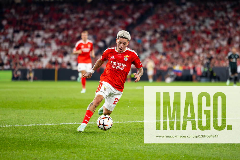 Gianluca Prestianni of Benfica seen in action during the UEFA Europa League match between Benfica and Celtic at Estadio da Luz. Final score; Benfica 4:1 Celtic Benfica Vs Celtic In Lisbon - 15 Oct 2026 - ZUMAs197 20261015_aaa_s197_529