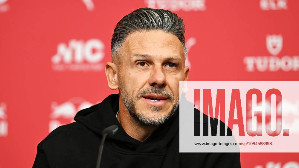 2026–2027 Bundesliga Season, Matchday 6, RB Leipzig Press Conference Ahead of Bayern Munich vs. RB Leipzig on October 16, 2026: Martin Demichelis, RB Leipzig Coach, at the RB Leipzig press conference ahead of the Bundesliga match against Bayern Munich on October 16, 2026, in Leipzig, Saxony, Germany, at the Red Bull training facility on Cottaweg