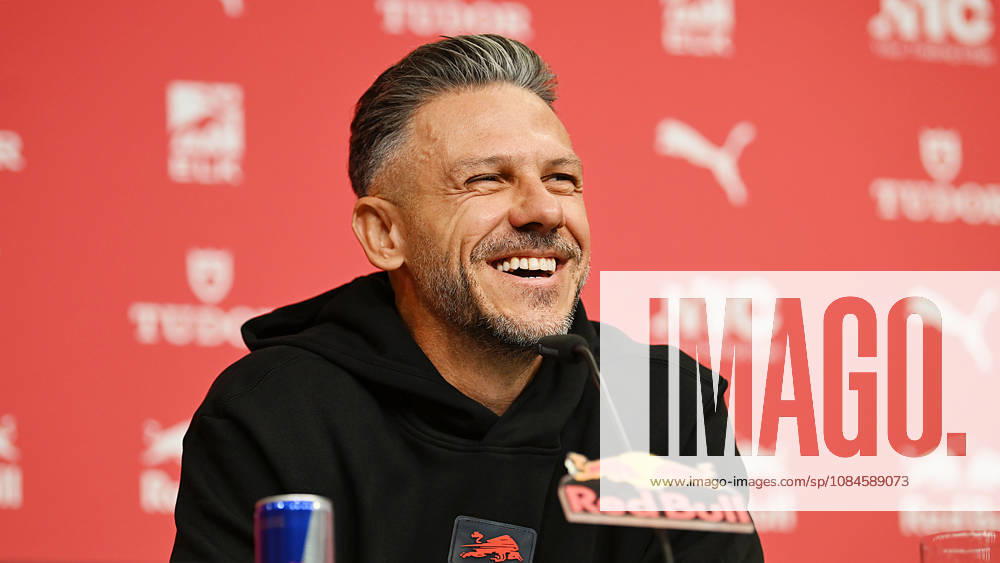 2026–2027 Bundesliga Season, Matchday 6, RB Leipzig Press Conference Ahead of Bayern Munich vs. RB Leipzig on October 16, 2026: Martin Demichelis, RB Leipzig Coach, at the RB Leipzig press conference ahead of the Bundesliga match against Bayern Munich on October 16, 2026, in Leipzig, Saxony, Germany, at the Red Bull training facility on Cottaweg