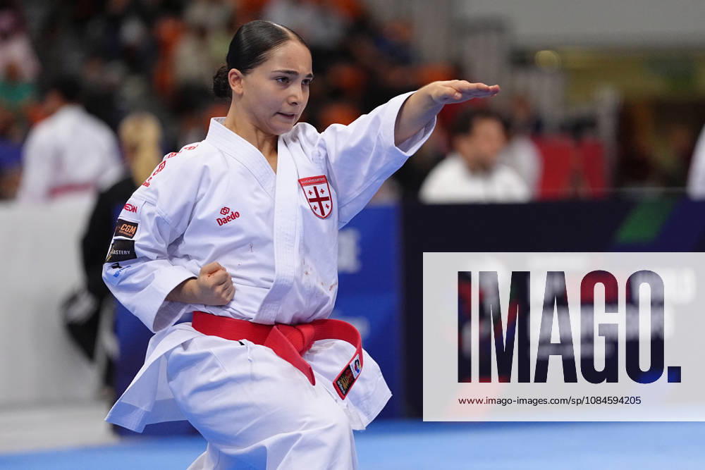 2026 World Cadet, Junior & U21, U 21 Karate Championships BIELSKO-BIALA, POLAND - OCTOBER 16: Anastasia Chaphidze of Georgia performs during cadet female individual kata at the 2026 World Cadet, Junior & U21 Karate Championships at Hala Pod Debowcem on October 16, 2026 in Bielsko-Biala, Poland. Bielsko-Biala Hala Pod Debowcem Poland