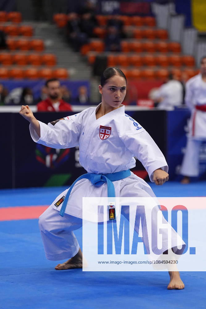 2026 World Cadet, Junior & U21, U 21 Karate Championships BIELSKO-BIALA, POLAND - OCTOBER 16: Anastasia Chaphidze of Georgia performs during cadet female individual kata at the 2026 World Cadet, Junior & U21 Karate Championships at Hala Pod Debowcem on October 16, 2026 in Bielsko-Biala, Poland. Bielsko-Biala Hala Pod Debowcem Poland
