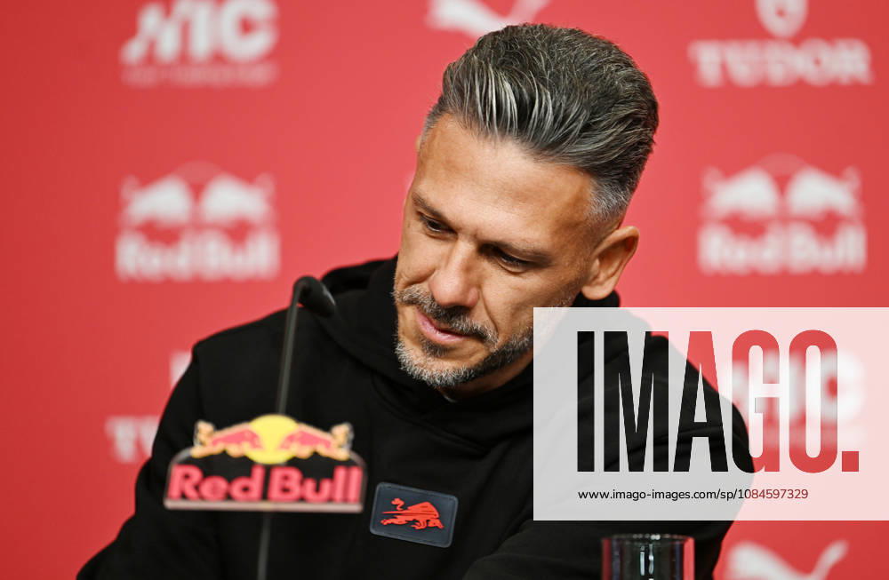2026–2027 Bundesliga Season, Matchday 6, RB Leipzig Press Conference Ahead of Bayern Munich vs. RB Leipzig on October 16, 2026: Martin Demichelis, RB Leipzig Coach, at the RB Leipzig press conference ahead of the Bundesliga match against Bayern Munich on October 16, 2026, in Leipzig, Saxony, Germany, at the Red Bull training facility on Cottaweg