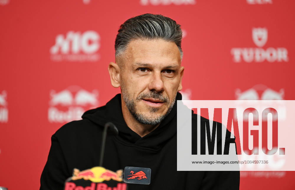 2026–2027 Bundesliga Season, Matchday 6, RB Leipzig Press Conference Ahead of Bayern Munich vs. RB Leipzig on October 16, 2026: Martin Demichelis, RB Leipzig Coach, at the RB Leipzig press conference ahead of the Bundesliga match against Bayern Munich on October 16, 2026, in Leipzig, Saxony, Germany, at the Red Bull training facility on Cottaweg