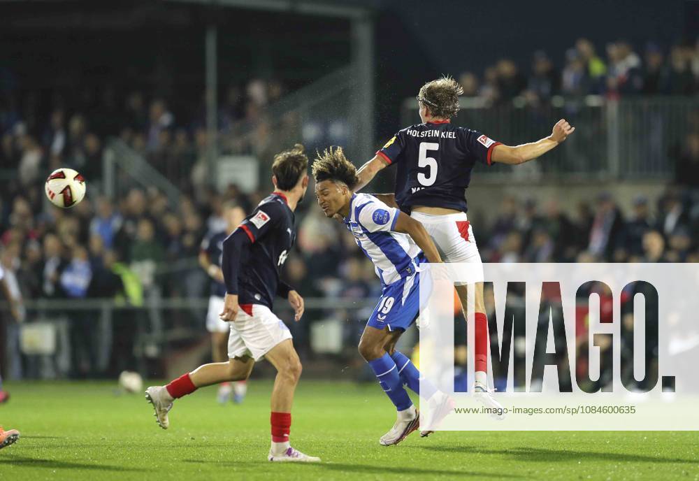 Photo by Oluwaseun ADEWUMI: Hertha vs. Carl Anders Johansson Kiel, right—Soccer, 2. Bundesliga, Matchday 2 on Fri, Oct 16, 2026—Holstein Kiel vs. Hertha BSC