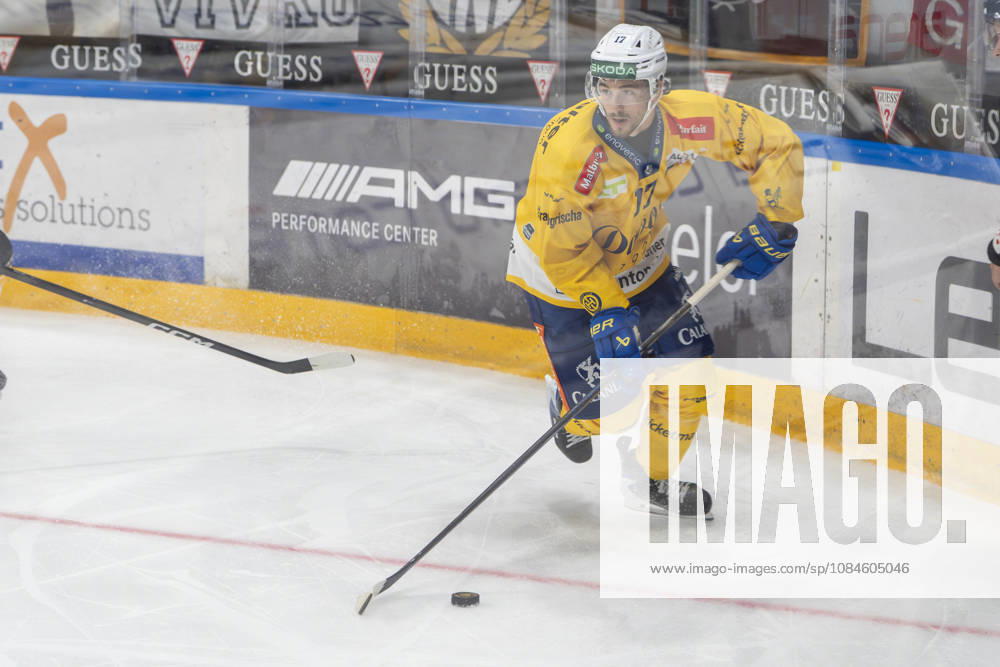 LUGANO, SWITZERLAND, OCTOBER 16 — Ken Jager of Davos in action during the game between HC Lugano and HC Davos at the Corner Arena on October 16, 2026, in Lugano, Switzerland, Ticino, Switzerland