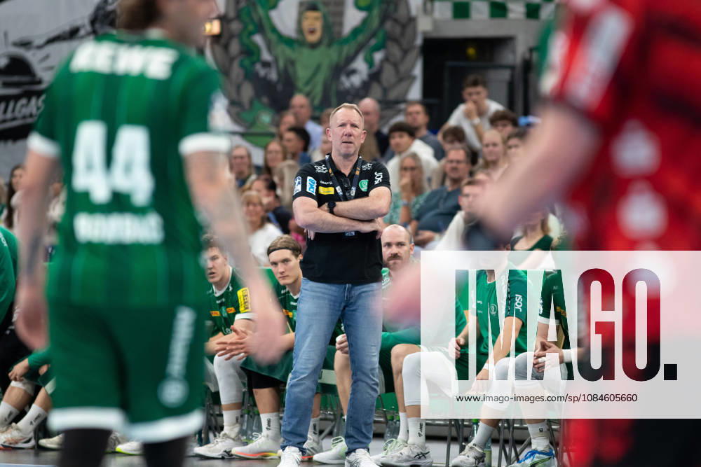 Handball, HBL2: SC DHfK Leipzig vs. ASV Hamm Westfalen, October 16, 2026; Head Coach Frank Carstens, SC DHfK Leipzig; Handball, 2nd Bundesliga, 2026–2027 season; Matchday 8: SC DHfK Leipzig vs. ASV Hamm Westfalen on October 16, 2026, at the Quarterback Immobilien Arena Leipzig