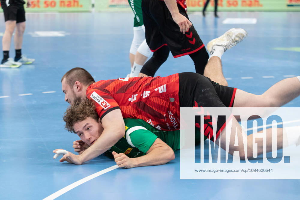 Handball, HBL2: SC DHfK Leipzig vs. ASV Hamm Westfalen, October 16, 2026; Tom Koschek 76, SC DHfK Leipzig by Jann Keno Jacobs 43, ASV Hamm Westfalen Defeated Handball, 2nd Bundesliga, 2026–2027 Season, Matchday 8: SC DHfK Leipzig vs. ASV Hamm Westfalen on October 16, 2026, at the Quarterback Immobilien Arena Leipzig