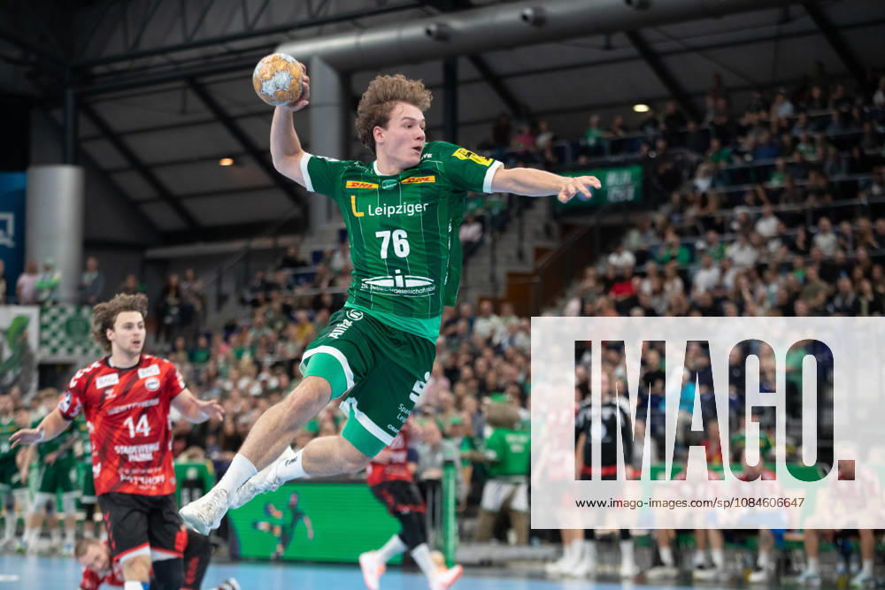 Handball, HBL2: SC DHfK Leipzig vs. ASV Hamm Westfalen, October 16, 2026; Tom Koschek 76; SC DHfK Leipzig wins. Handball, 2nd Bundesliga, 2026–2027 season, Matchday 8: SC DHfK Leipzig vs. ASV Hamm Westfalen on October 16, 2026, at the Quarterback Immobilien Arena Leipzig