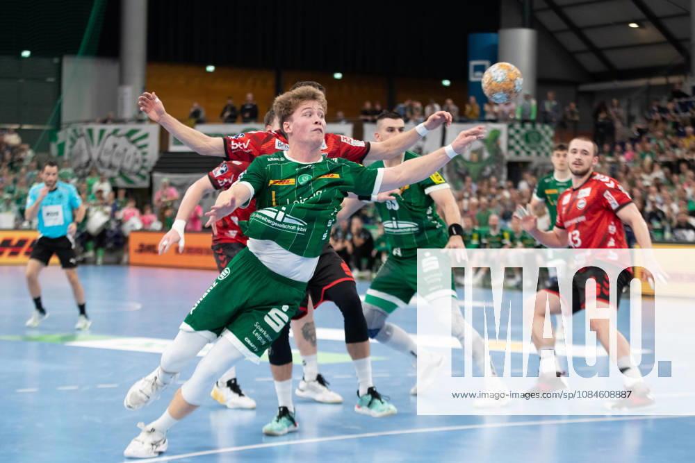 Handball, HBL2: SC DHfK Leipzig vs. ASV Hamm Westfalen, October 16, 2026; Finn Schroven 19; SC DHfK Leipzig scores; Handball, 2nd Bundesliga, 2026–2027 season, Matchday 8: SC DHfK Leipzig vs. ASV Hamm Westfalen on October 16, 2026, at the Quarterback Immobilien Arena Leipzig