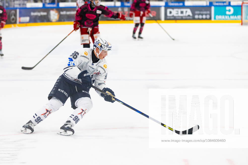 DEL2 Matchday 9 ice hockey game between EV Landshut and the Ravensburg Towerstars on October 16, 2026, at the VR Bank Landshut Arena in Landshut, Germany: Niclas Hempel of the Ravensburg Towerstars, age 96, seen during the DEL2 Matchday 9 ice hockey game between EV Landshut and the Ravensburg Towerstars on October 16, 2026, at the VR Bank Landshut Arena in Landshut, Germany