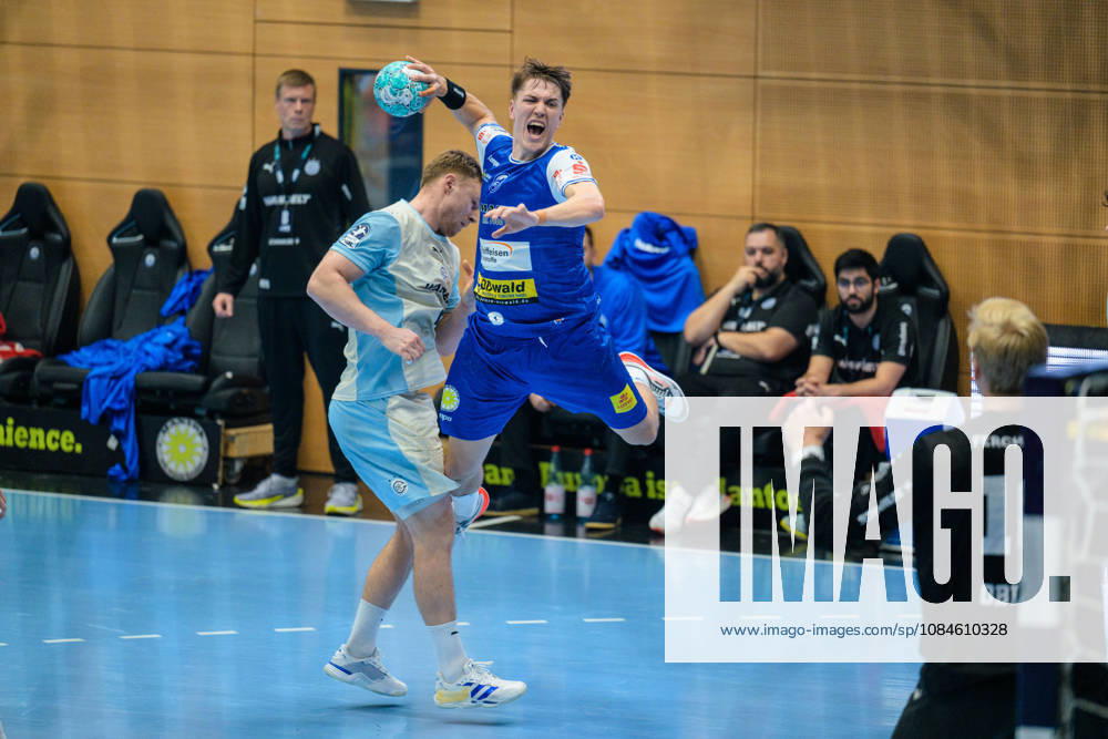 Oskar Joelsson, ThSV Eisenach, 03; Kristjan Horzen, VfL Gummersbach, 27; Bertram Obling, VfL Gummersbach, 16 GER, ThSV Eisenach vs. VfL Gummersbach, 1st Opel Handball Bundesliga, Handball, Matchday 9, 2026–2027 season, 8:00 p.m., October 16, 2026 GER, ThSV Eisenach vs. VfL Gummersbach, 1st Opel Handball Bundesliga, Handball, Matchday 9, 2026–2027 season, 8:00 p.m., October 16, 2026, Eisenach