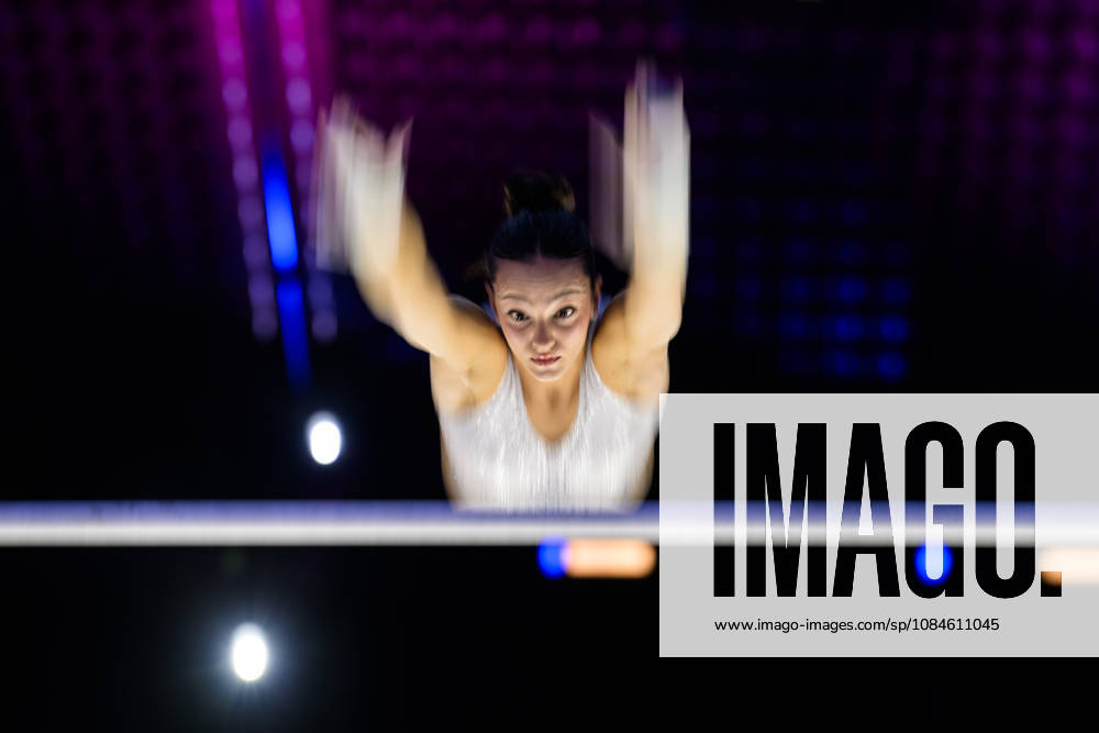 Elvira Katsali of Greece during a women’s podium training session on Day 1 of the 2026 Artistic Gymnastics World Championships on October 16, 2026 in Rotterdam. Photo by Joel Marklund, BILDBYRÅN. Code: JM JM0858 bbeng artistic gymnastics gymnastics world championships women’s