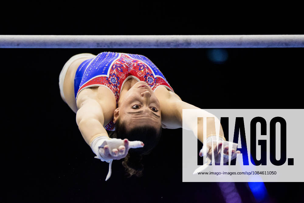 Barbora Kundrat of Slovakia at a women’s podium training session during Day 1 of the 2026 Artistic Gymnastics World Championships on October 16, 2026 in Rotterdam. Photo by Joel Marklund, BILDBYRÅN, code JM JM0858 bbeng artistic gymnastics gymnastics world championships women’s