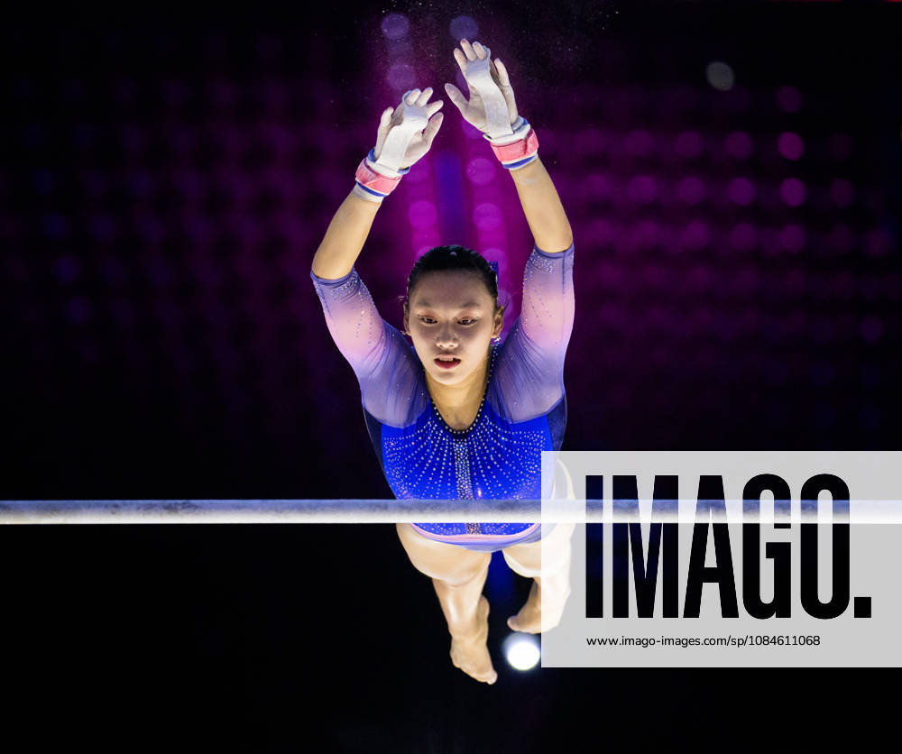 Pan Cai Chen of Taiwan at a women’s podium training session during Day 1 of the 2026 Artistic Gymnastics World Championships on October 16, 2026 in Rotterdam. Photo by Joel Marklund, BILDBYRÅN. Code: JM JM0858 bbeng artistic gymnastics gymnastics world championships women’s