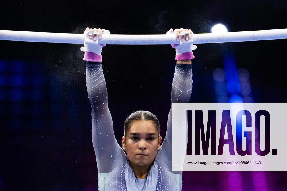 Keisha Lockert of Norway at a women’s podium training session during Day 1 of the 2026 Artistic Gymnastics World Championships on October 16, 2026 in Rotterdam. Photo by Joel Marklund, BILDBYRÅN. Code: JM JM0858 bbeng artistic gymnastics gymnastics world championships women’s Norway