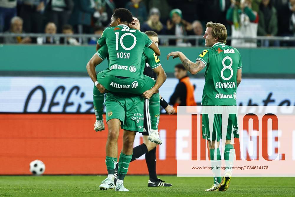 Austrian Bundesliga 2026 27 matchday 9 match between SK Rapid Wien and TSV Hartberg at Allianz Stadion on October 16, 2026 in Vienna, Austria. VIENNA, AUSTRIA - OCTOBER 16: Petter Nosa Dahl of Rapid Wien celebrates his team s second goal during the Austrian Bundesliga 2026 27 matchday 9 round between SK Rapid Wien and TSV Hartberg at Allianz Stadion on October 16, 2026 in Vienna, Austria. VIENNA VIENNA, AUSTRIA Allianz Stadion SK Rapid Wien Allianz Stadion AUSTRIA