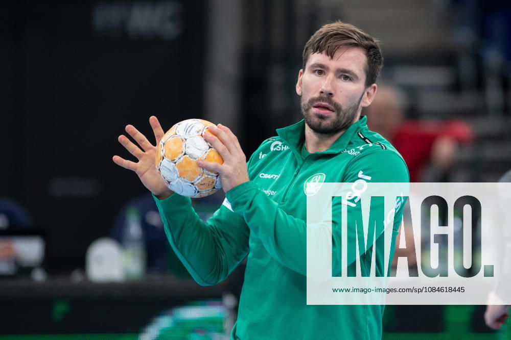 Handball, HBL2: SC DHfK Leipzig vs. ASV Hamm Westfalen, October 16, 2026; Lukas Binder 11, SC DHfK Leipzig during warm-ups, handball practice, 2nd Bundesliga, 2026–2027 season, Matchday 8: SC DHfK Leipzig vs. ASV Hamm Westfalen on October 16, 2026, at the Quarterback Immobilien Arena Leipzig