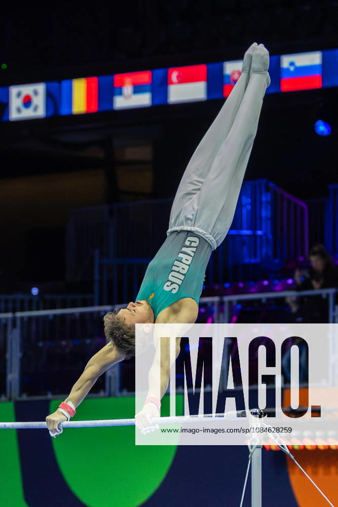 2026-10-17 Ilias Georgiou of Cyprus at Artistic Gymnastics World Championships 2026 - Day 1 ROTTERDAM, NETHERLANDS - OCTOBER 17: Ilias Georgiou of Cyprus competes during Day 1 of the Artistic Gymnastics World Championships 2026 at Rotterdam Ahoy on October 17, 2026 in Rotterdam, Netherlands. Rotterdam Rotterdam Ahoy Netherlands Content not available for redistribution in The Netherlands directly or indirectly through any third parties.