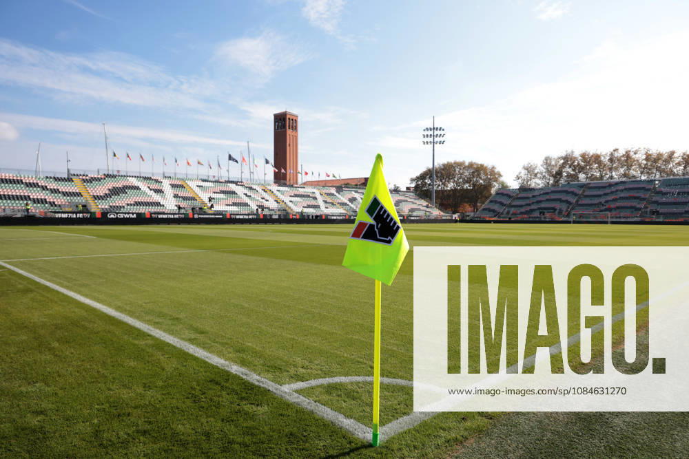 17th October 2026; Stadio Pierluigi Penzo, Venice, Italy; Italian Serie A Football, Venezia versus Napoli; view of Stadio Pier Luigi Penzo showing the pitch and stands and corner flag EmanuelexPennacchio