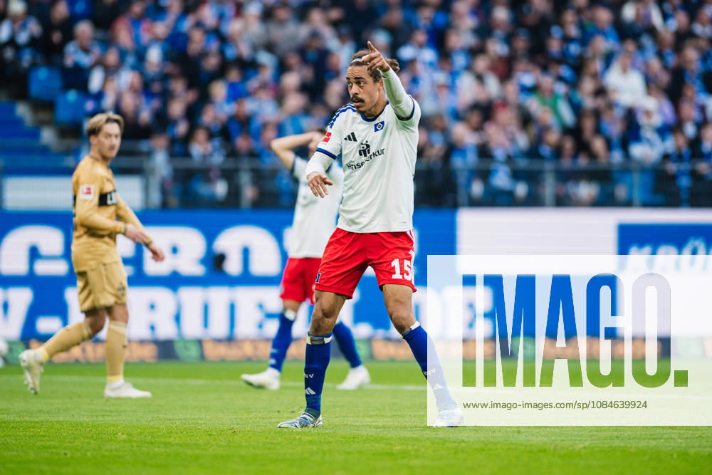 1 Bundesliga: Hamburger SV vs. VfB Stuttgart, October 17, 2026; Yussuf Poulsen (Hamburger SV), 15 soccer, 1 Bundesliga, Matchday 6: Hamburger SV vs. VfB Stuttgart on October 17, 2026, at the Volksparkstadion, Hamburg. DFL regulations prohibit any use of photographs as image sequences and or quasi-video.
