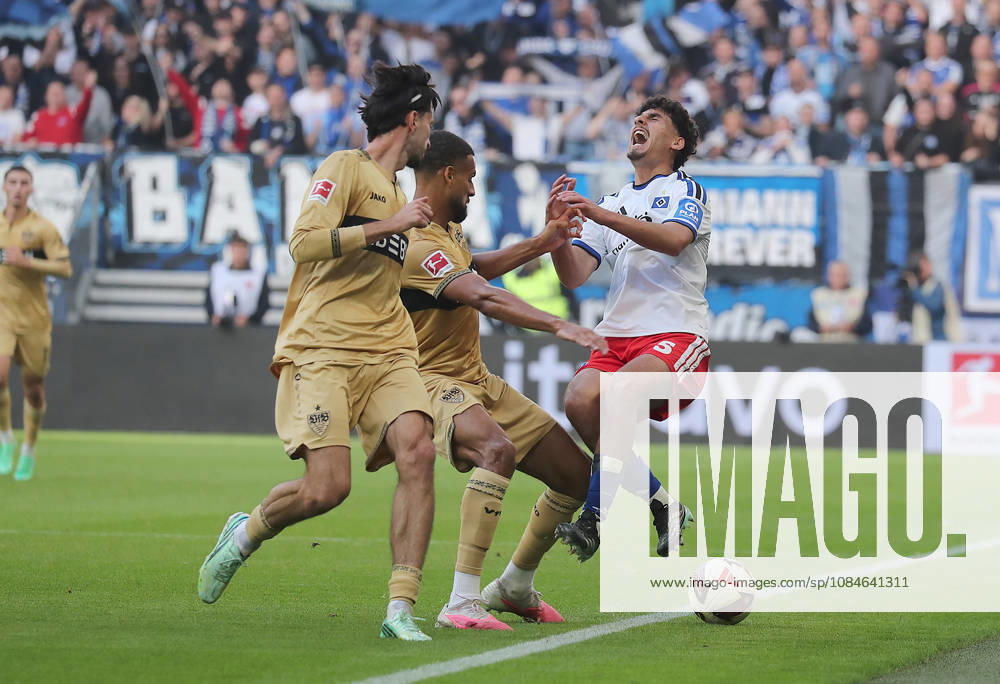 Martin Adeline Hamburger SV in a Match: Soccer, Men s, 2026–2027 Season, 1st Division, Volksparkstadion, Hamburger SV vs. VfB Stuttgart. DFL regulations prohibit any use of photographs as image sequences and or quasi-video.