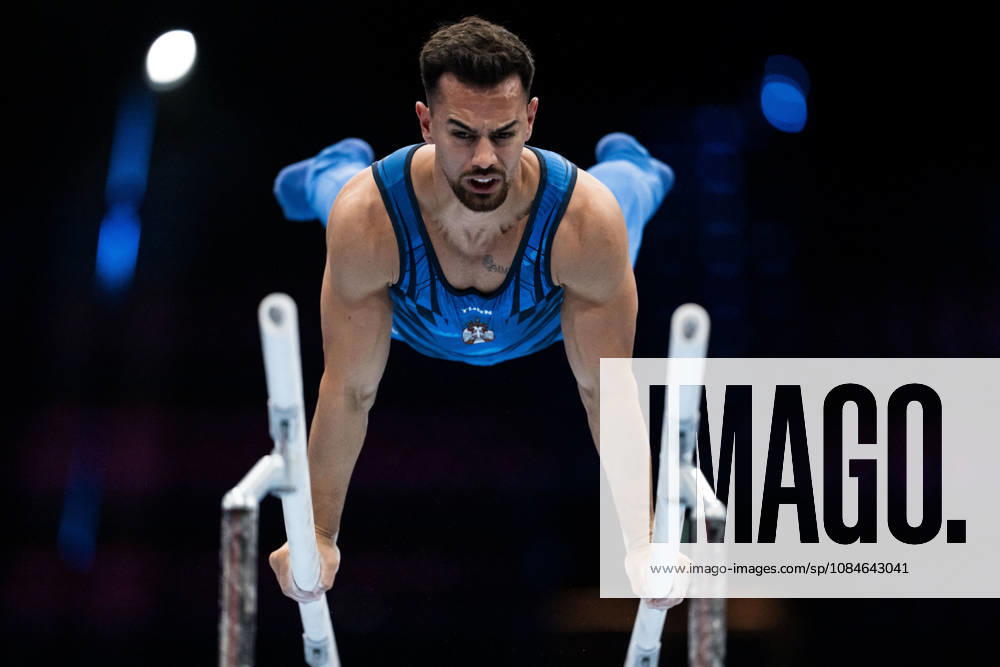 Petar Vefic of Serbia competes in the men’s qualifying round on the first day of the 2026 Artistic Gymnastics World Championships on October 17, 2026 in Rotterdam. Photo by Joel Marklund, BILDBYRÅN. Code: JM JM0859 bbeng artistic gymnastics gymnastics world championships bbeng artistic gymnastics gymnastics world championships