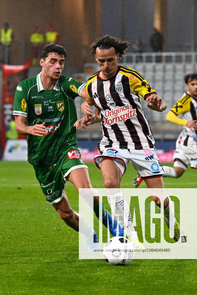 SOCCER - BL, A.Lustenau vs LASK LUSTENAU,AUSTRIA,17.OCT.26 - SOCCER - ADMIRAL Bundesliga, SC Austria Lustenau vs Linzer ASK. Image shows Dion Kacuri (A.Lustenau) and Robert Ljubicic (LASK). GEPAxpictures xOliverxLerch