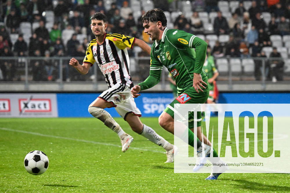 SOCCER - BL, A.Lustenau vs LASK LUSTENAU,AUSTRIA,17.OCT.26 - SOCCER - ADMIRAL Bundesliga, SC Austria Lustenau vs Linzer ASK. Image shows Daniel Elfadli (LASK) and Dominik Weixelbraun (A.Lustenau). GEPAxpictures xOliverxLerch