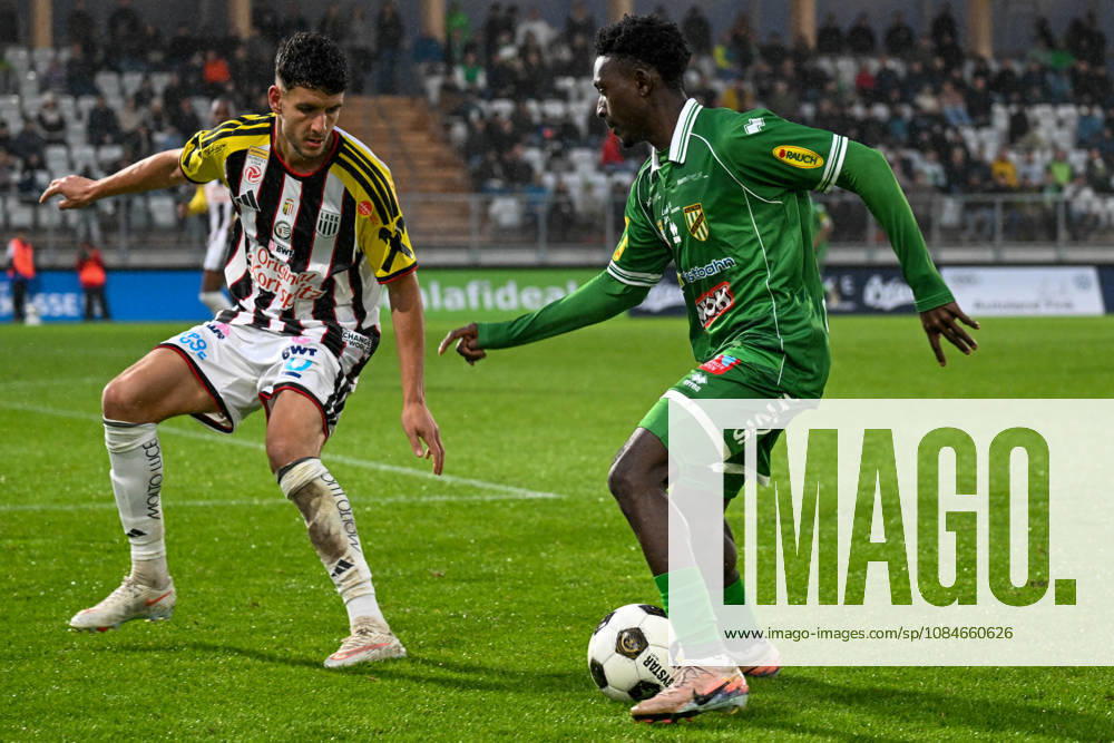 SOCCER - BL, A.Lustenau vs LASK LUSTENAU,AUSTRIA,17.OCT.26 - SOCCER - ADMIRAL Bundesliga, SC Austria Lustenau vs Linzer ASK. Image shows Daniel Elfadli (LASK) and Alieu Conateh (A.Lustenau). GEPAxpictures xOliverxLerch