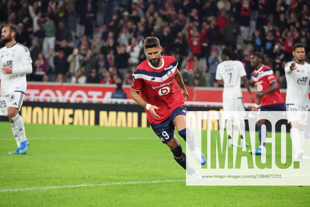 But sur penalty de Olivier GIROUD (LOSC Lille) lors du match LOSC Lille vs Brest, Ligue 1, Decathlon Arena stade Pierre Mauroy, le 17 octobre 2026 - photo Laurent Sanson PsnewZ