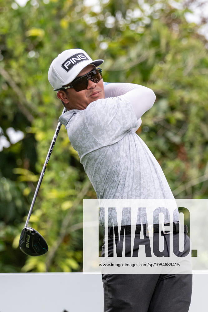 Justin QUIBAN from The Philippines on the 1st tee.Macau Open Golf 2026 Final Round. Macau Open Golf 2026 Final Round - ZUMAr144 20261018_zap_r144_039