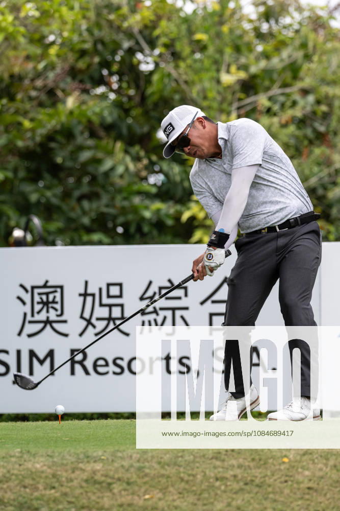 Justin QUIBAN from The Philippines on the 1st tee.Macau Open Golf 2026 Final Round. Macau Open Golf 2026 Final Round - ZUMAr144 20261018_zap_r144_040