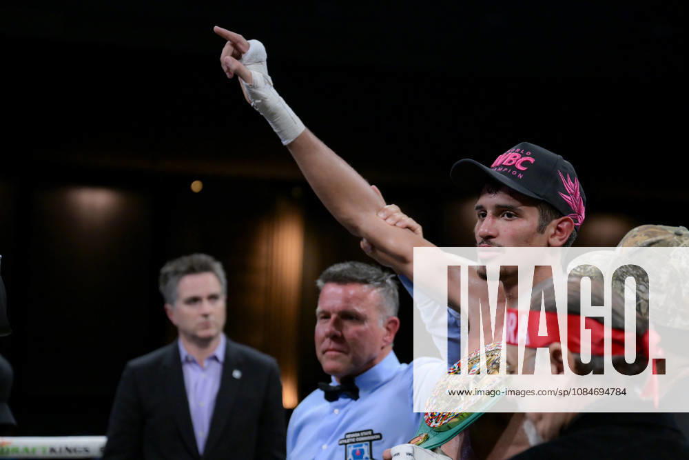 SEBASTIAN FUNDORA defeats ERMAL HADRIBEAJ via KO in round 12 at the Chelsea of The Cosmopolitan in Las Vegas. Las Vegas USA - ZUMAo117 20261018_zsp_o117_005