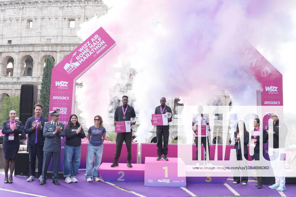 Kiprop Elisha Kibet Filex Selemon Ataklti during the 3th edition of the Wizz Air Rome Half Marathon by Brooks 2026 Rome s, Italy - Sunday, October 18, 2026. ( Photo by Alfredo Falcone LaPresse )