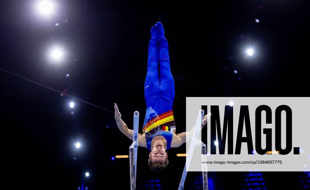 ROTTERDAM - Glen Cuyle (BEL) in action during the qualifications at the World Gymnastics Championships in Rotterdam Ahoy. IRIS VAN DEN BROEK ANP ANPxSportx IVx 572822562 originalFilename: 572822562